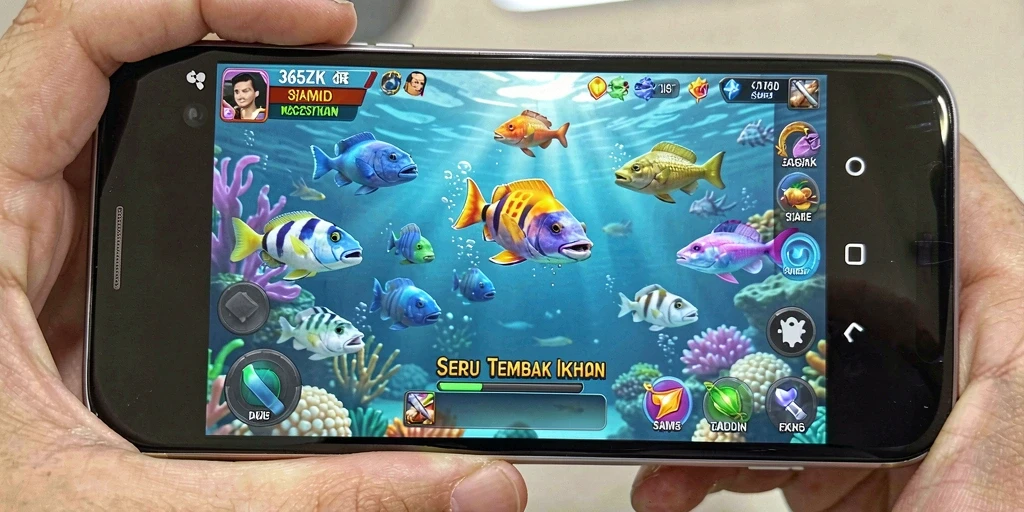 Tangkapan layar menunjukkan gameplay menembak ikan yang seru di 365ZK.