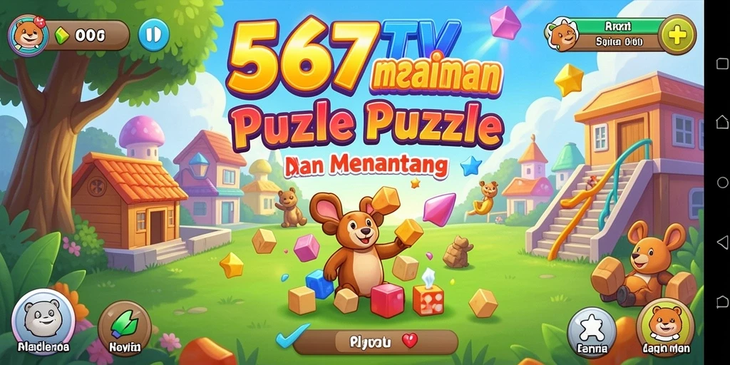 Tampilan gameplay 567TV dengan teka-teki seru.