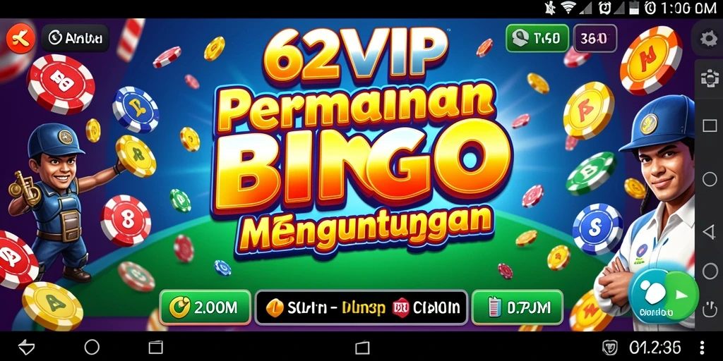Tampilan gameplay seru dalam 62VIP yang mengasyikkan.