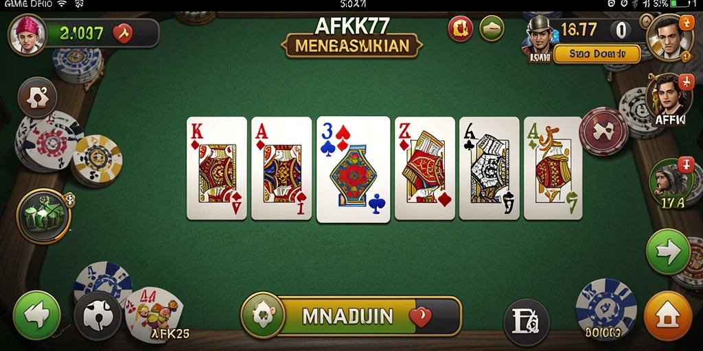 Tampilan gameplay seru di AFK77 dengan pemain yang bersaing.