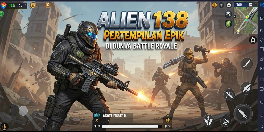 Gameplay seru dalam Battle Royale yang mendebarkan.