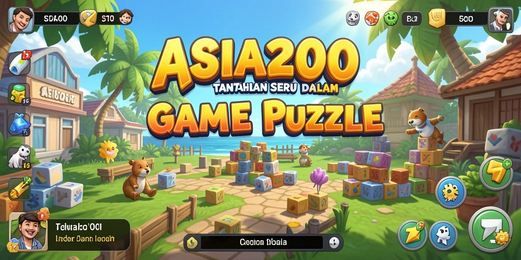 Tampilan gameplay menarik dari ASIA200 yang penuh warna.