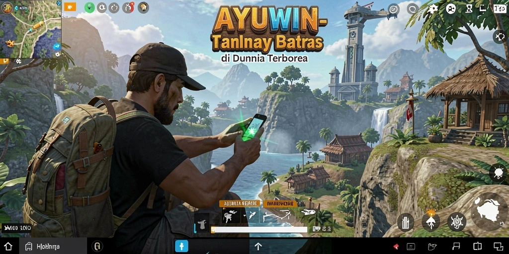 Tampilan menakjubkan dari gameplay AYUWIN di dunia terbuka.