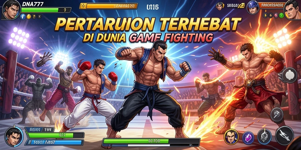Tampilan gameplay seru dari DNA777 dengan pertarungan intens.