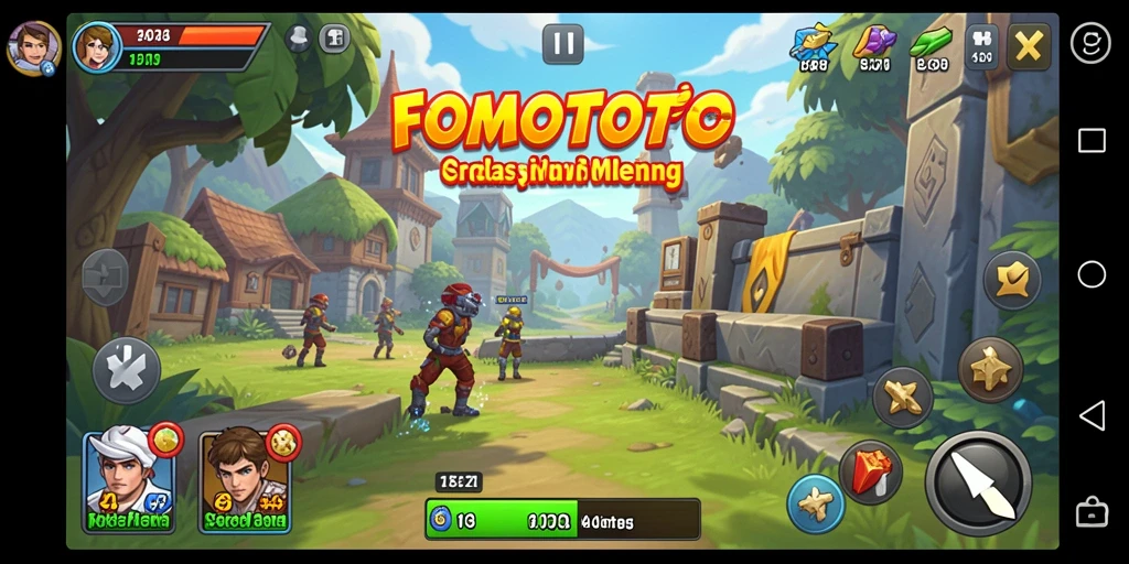 Tampilan gameplay FOMOTOTO yang menarik dan strategis.