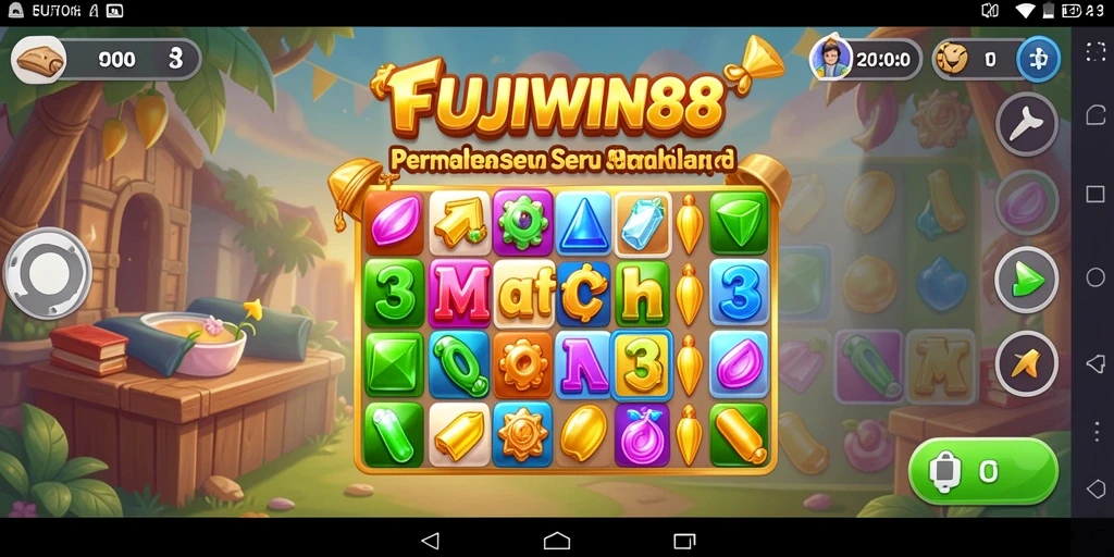 Tampilan gameplay <strong>FUJIWIN88</strong> yang penuh warna dan menarik.