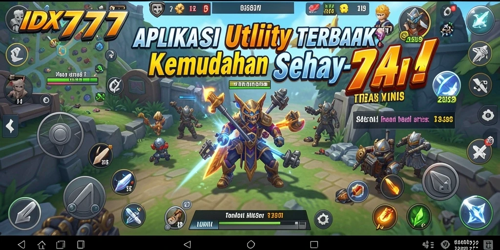 Tampilan antarmuka IDX777 yang sederhana dan intuitif.