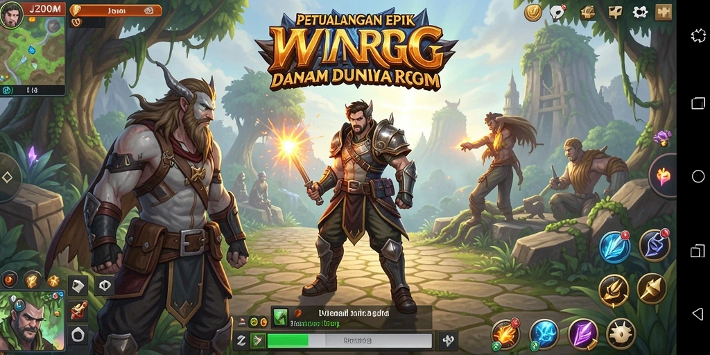 Tampilan gameplay J200M yang mendebarkan dan penuh aksi RPG.