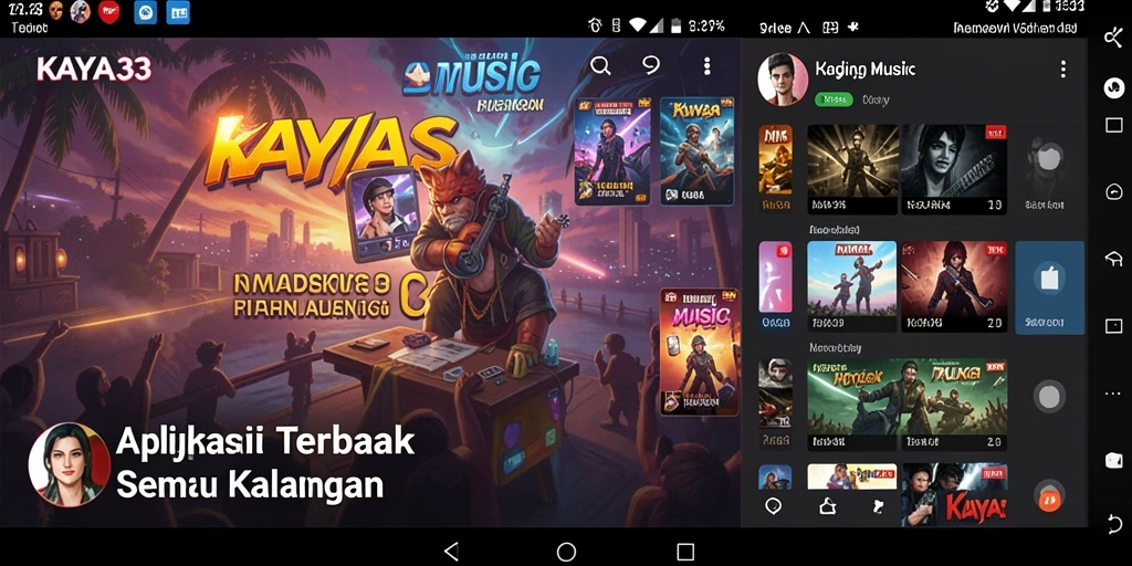 Screenshot gameplay KAYA33 menampilkan pengalaman musik interaktif.