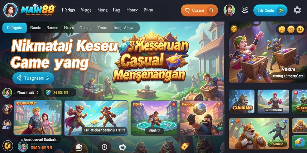 Screenshot gameplay yang menampilkan keseruan dalam bermain MAIN88.