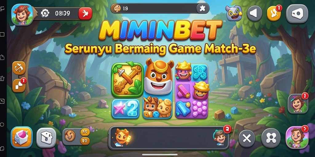 Tampilan gameplay MIMINBET yang menantang dan penuh warna.