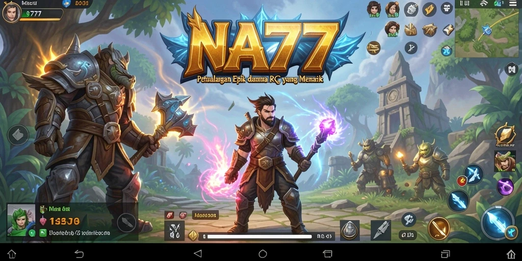 Tampilan gameplay NA777 yang menakjubkan dalam aksi RPG.