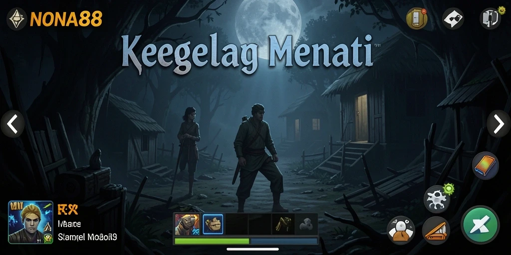 Tangkapan layar gameplay NONA88 menunjukkan suasana mencekam dan tantangan yang harus dihadapi.