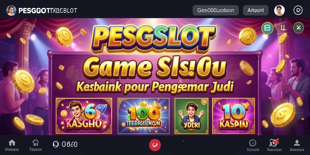 Menampilkan gameplay seru di PESGSLOT dengan banyak slot menarik.