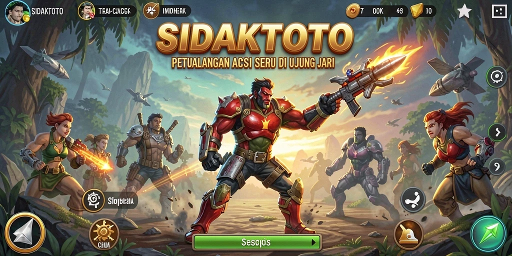 Screenshot utama SIDAKTOTO menunjukkan aksi seru yang mendebarkan.