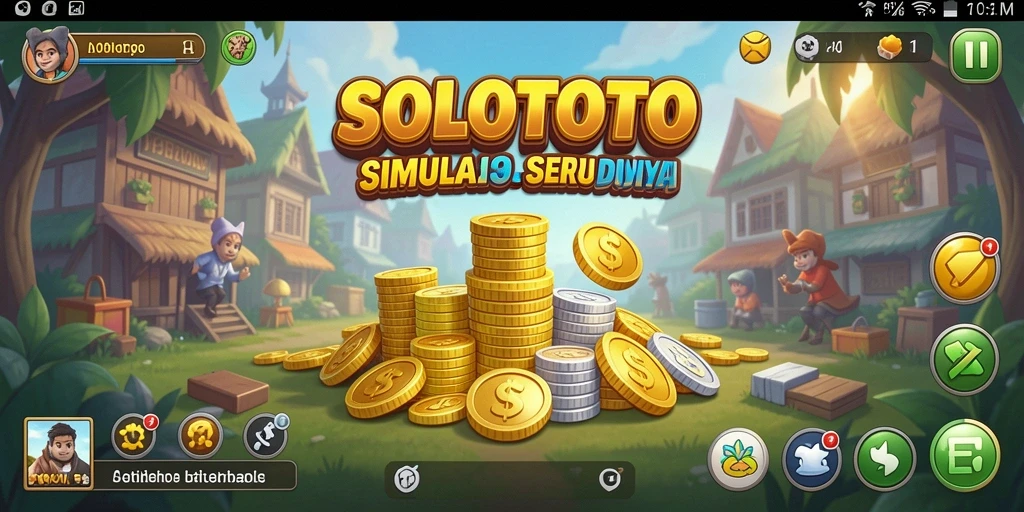 Tampilan menawan dari gameplay SOLOTOTO dengan banyak interaksi.