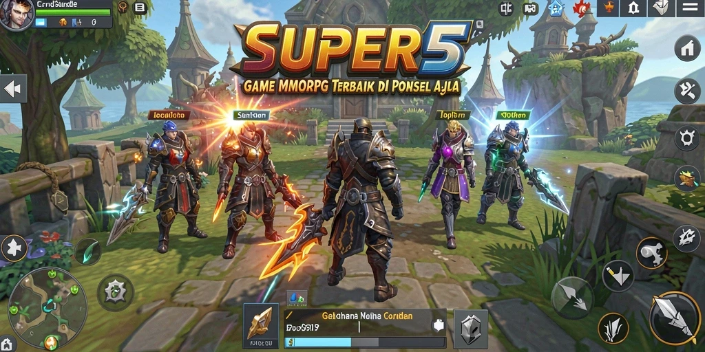 Gameplay menakjubkan dari SUPER5 yang penuh petualangan MMORPG.